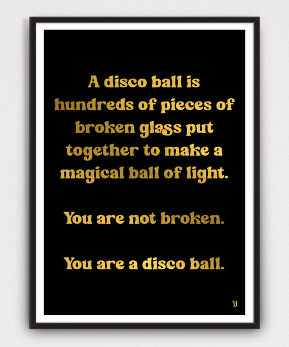 Discoball Print