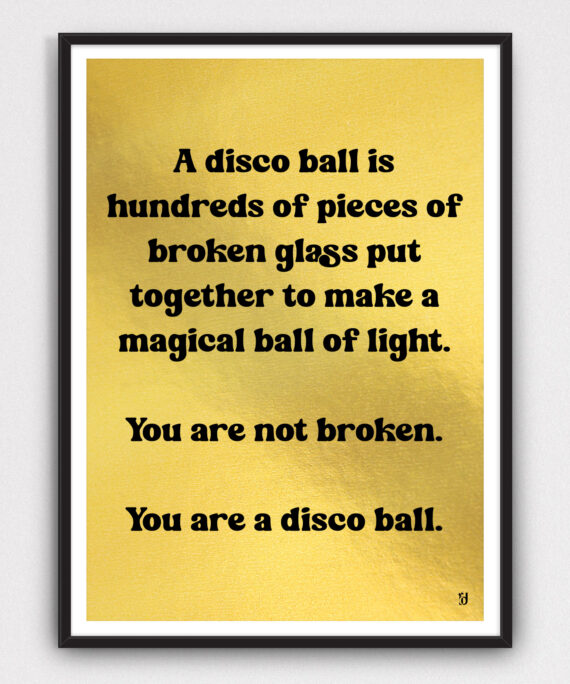 Discoball Print